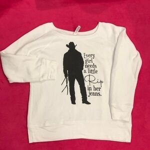 4/$20✨Bella + Canvas Fleece Collection 'Every girl needs a little Rip jeans'